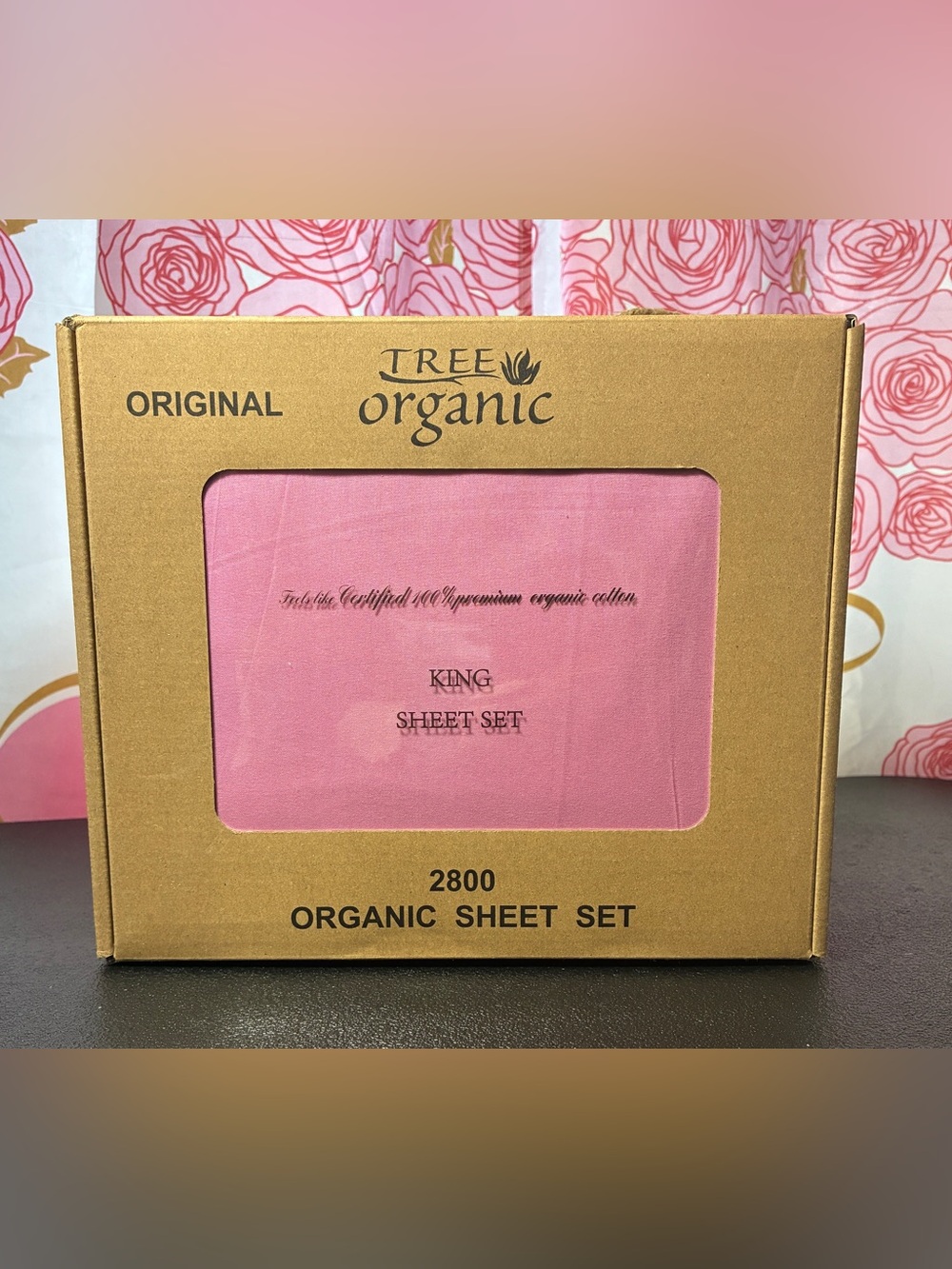 Pink King Sheet Set - 2800 Organic Cotton